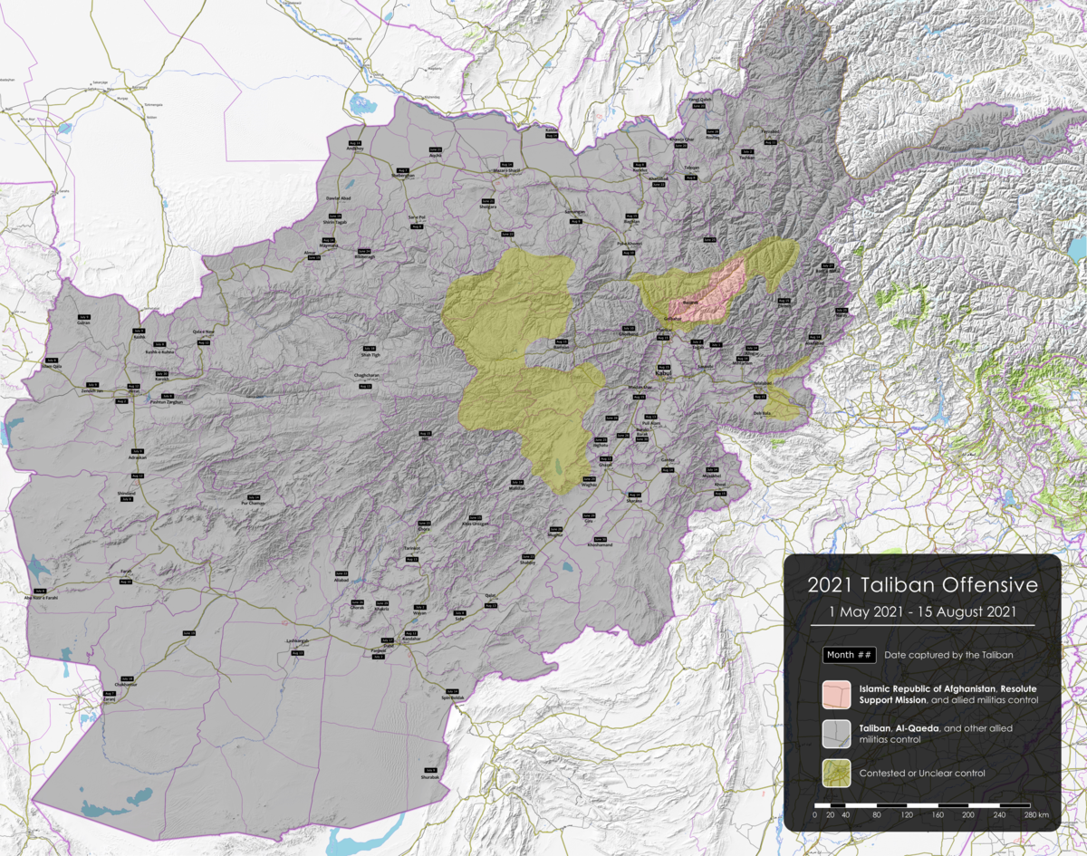 vormarsch der taliban in afghanistan 2021