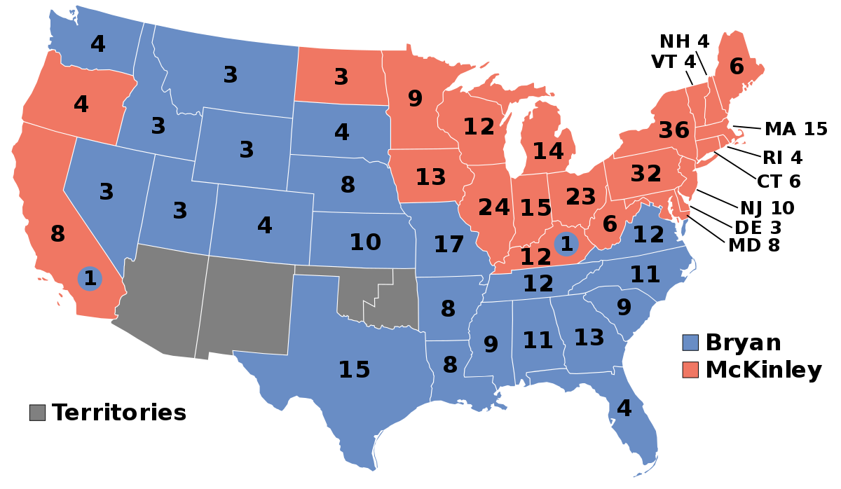 1896 united states presidential election