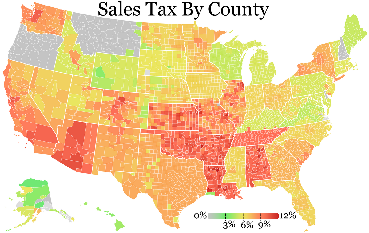 sales taxes in the united states