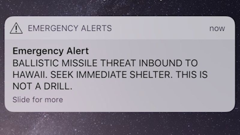 2018 hawaii false missile alert