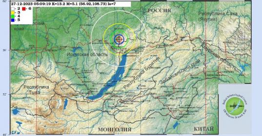 землетрясение иркутск
