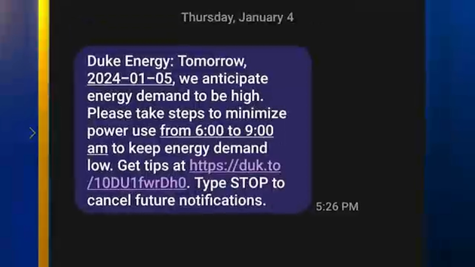duke energy outage