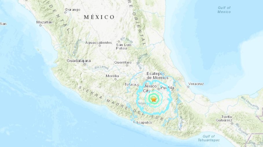 temblor en mexico hoy 2017