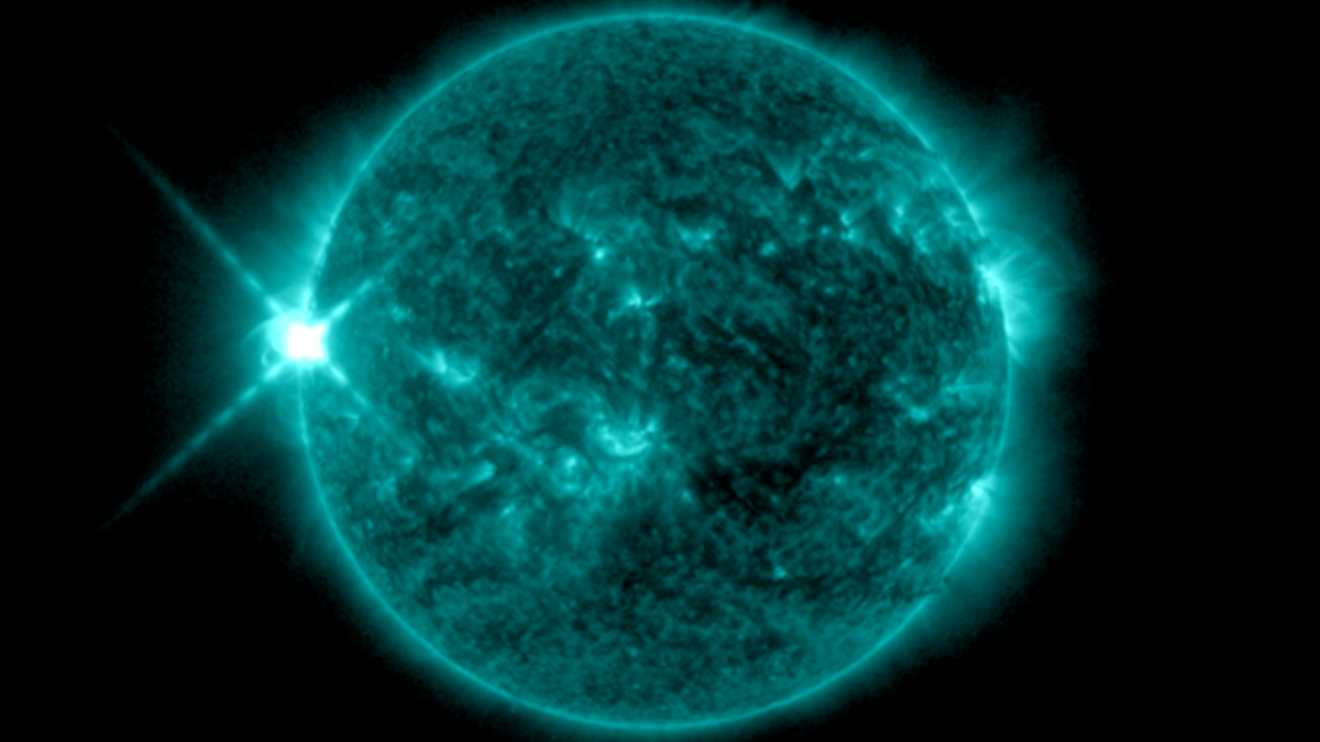 solar flare hit earth