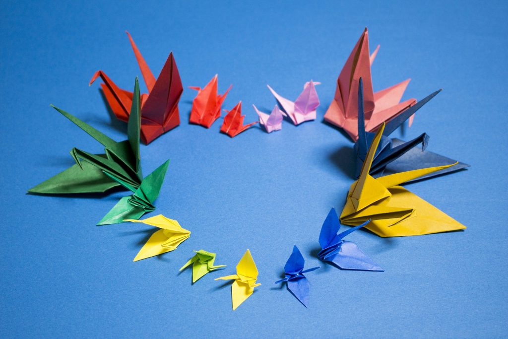 tisíc origami jeřábů