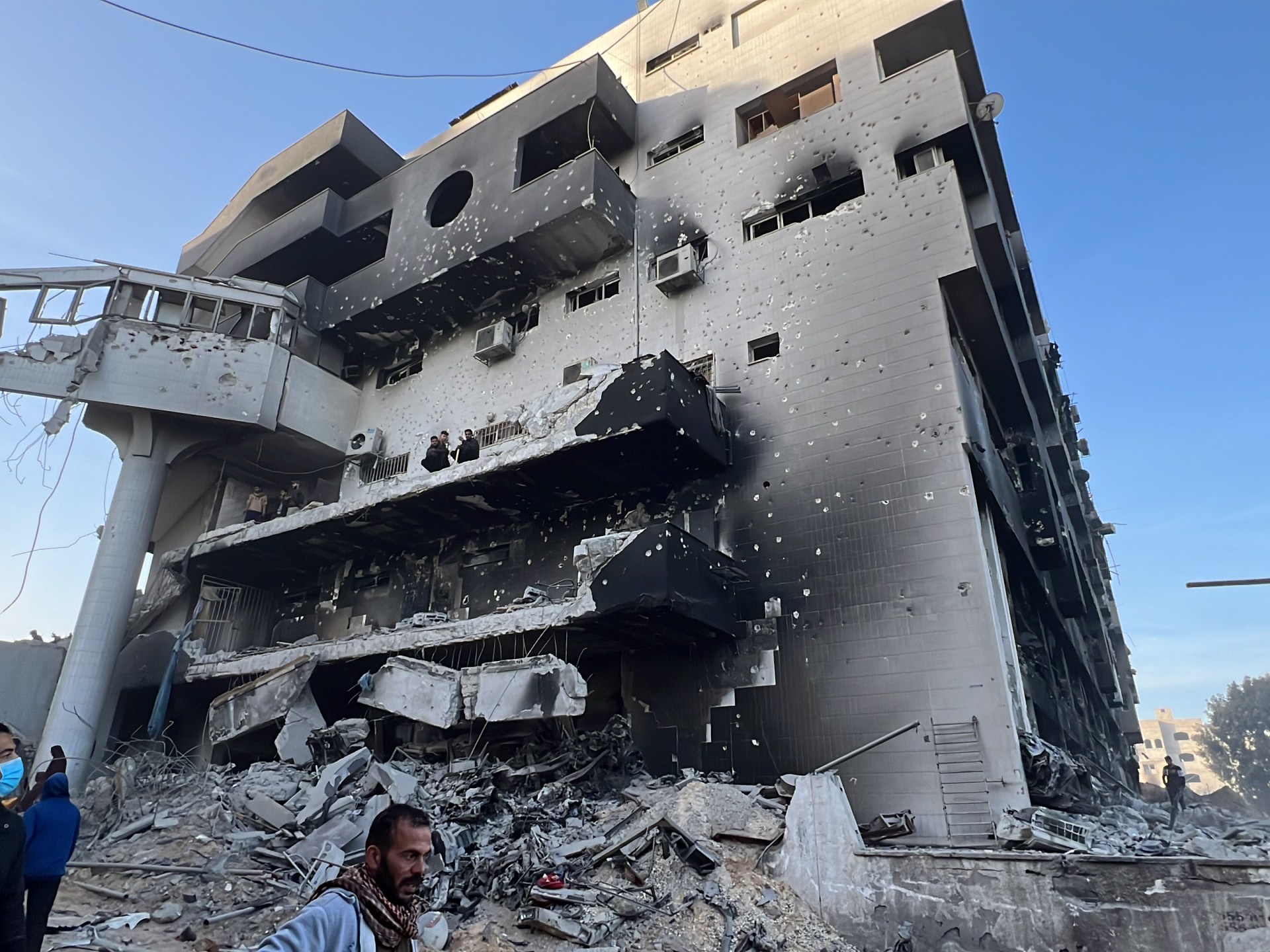 hospital bombed gaza
