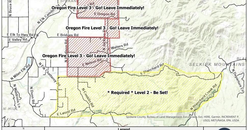 oregon evacuation map