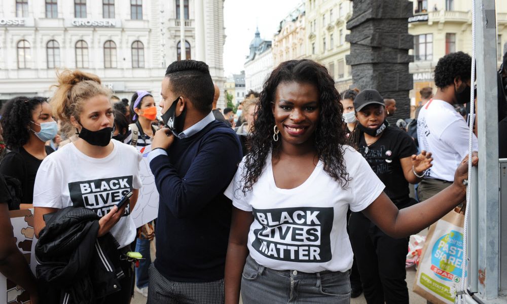 black lives matter demo wien
