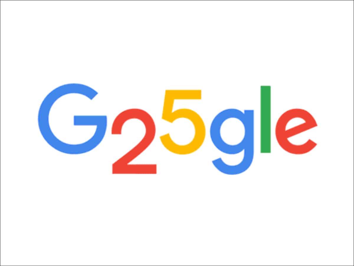 its google's 25th birthday