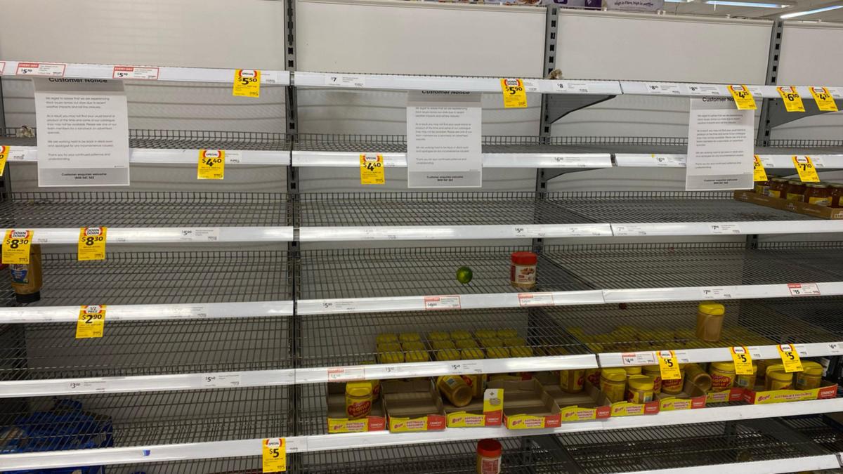 supermarkets empty shelves